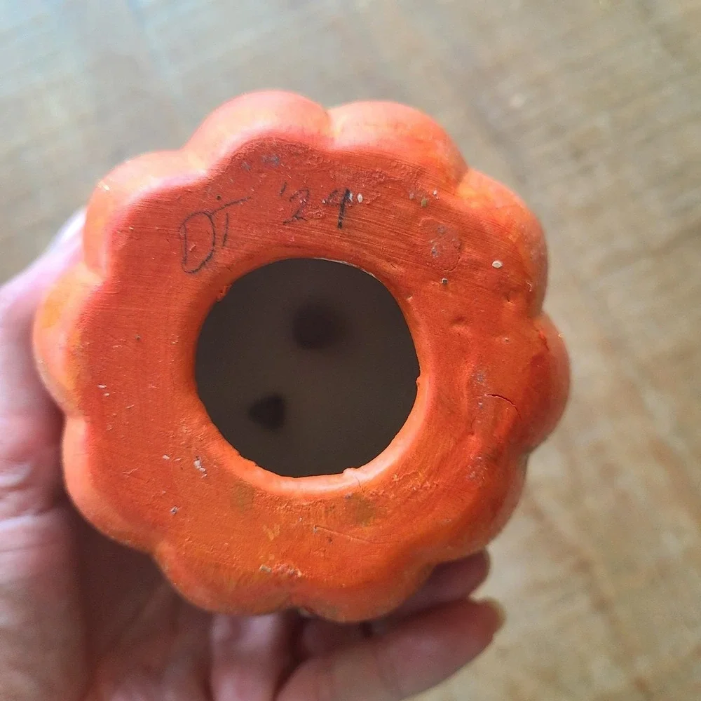Ceramic Pumpkin Orange 5.5
